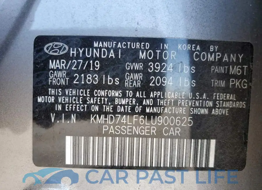 KMHD74LF6LU900625# 10