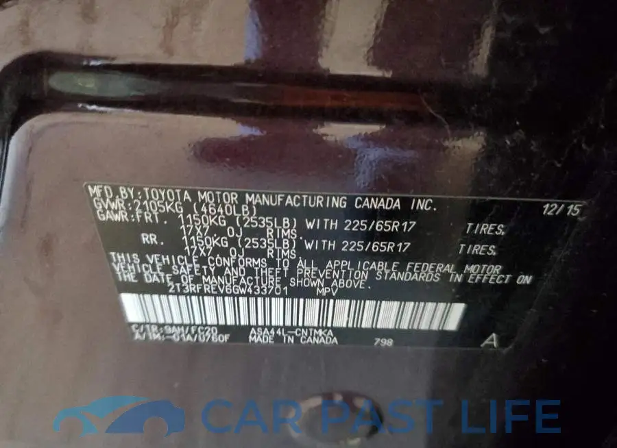 2T3RFREV6GW433701# 10