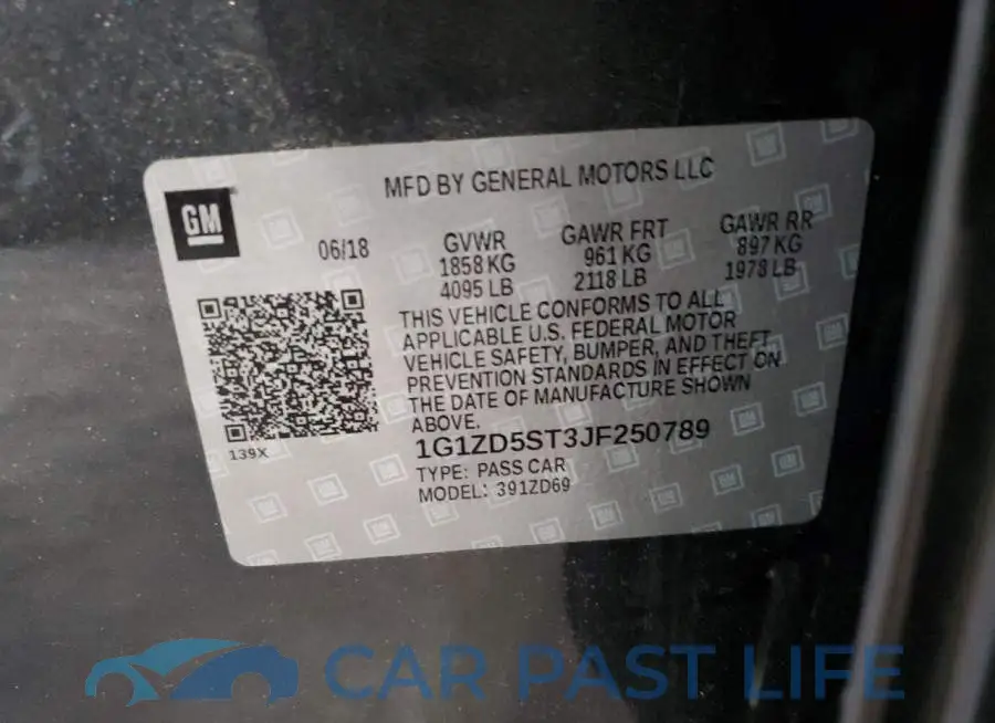 1G1ZD5ST3JF250789# 10