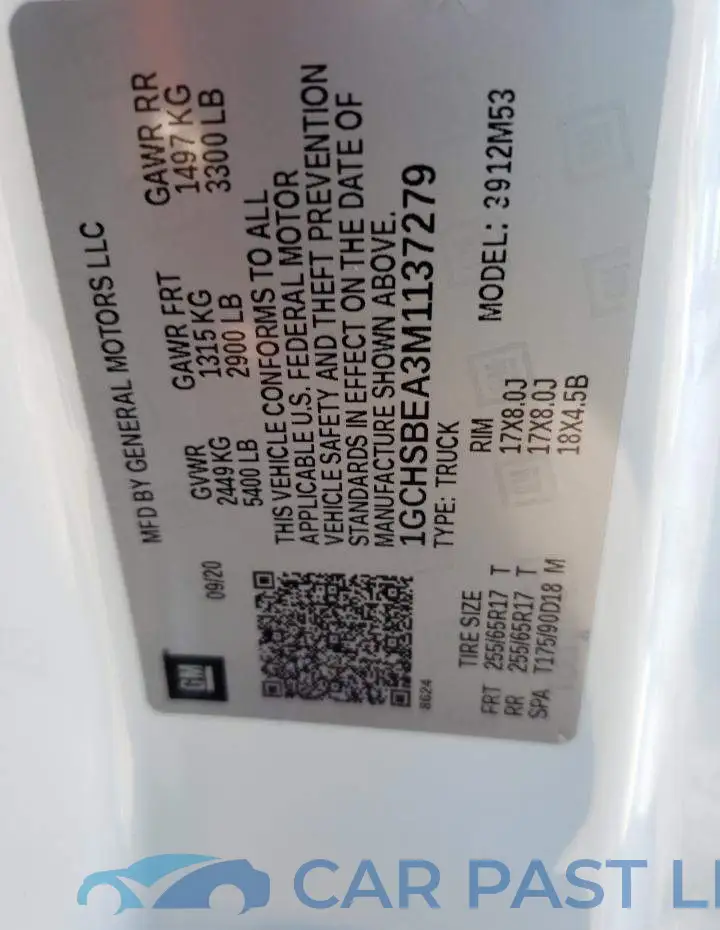 1GCHSBEA3M1137279# 10