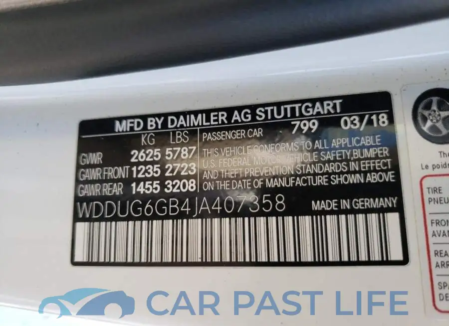 WDDUG6GB4JA407358# 10