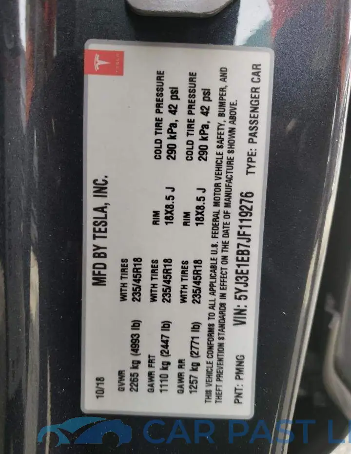 5YJ3E1EB7JF119276# 10