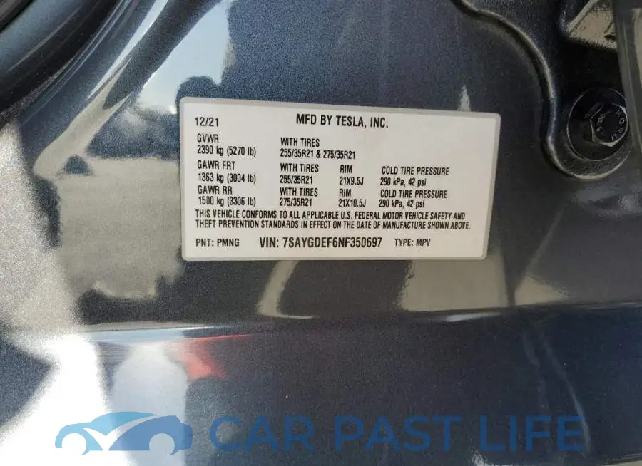 7SAYGDEF6NF350697# 10