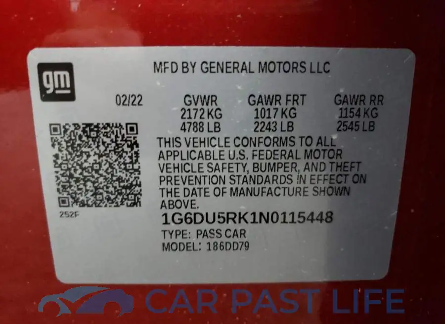 1G6DU5RK1N0115448# 10