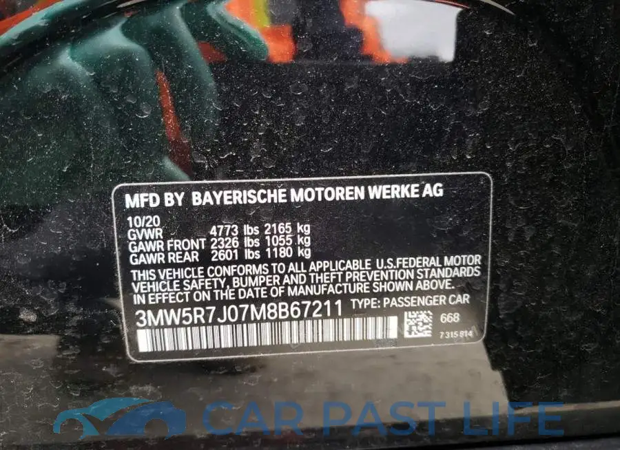3MW5R7J07M8B67211# 10