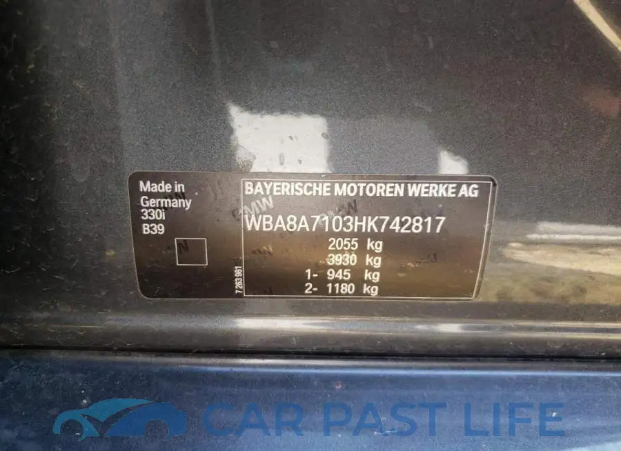 WBA8A7103HK742817# 8