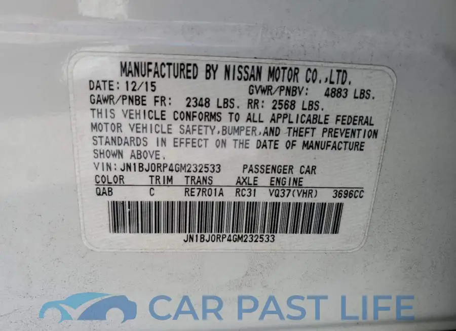 JN1BJ0RP4GM232533# 10