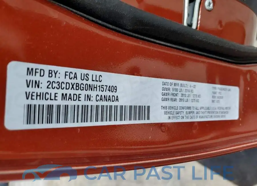 2C3CDXBG0NH157409# 10