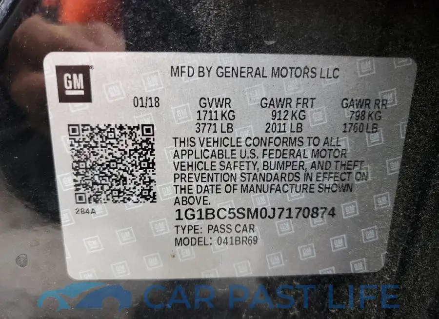 1G1BC5SM0J7170874# 10