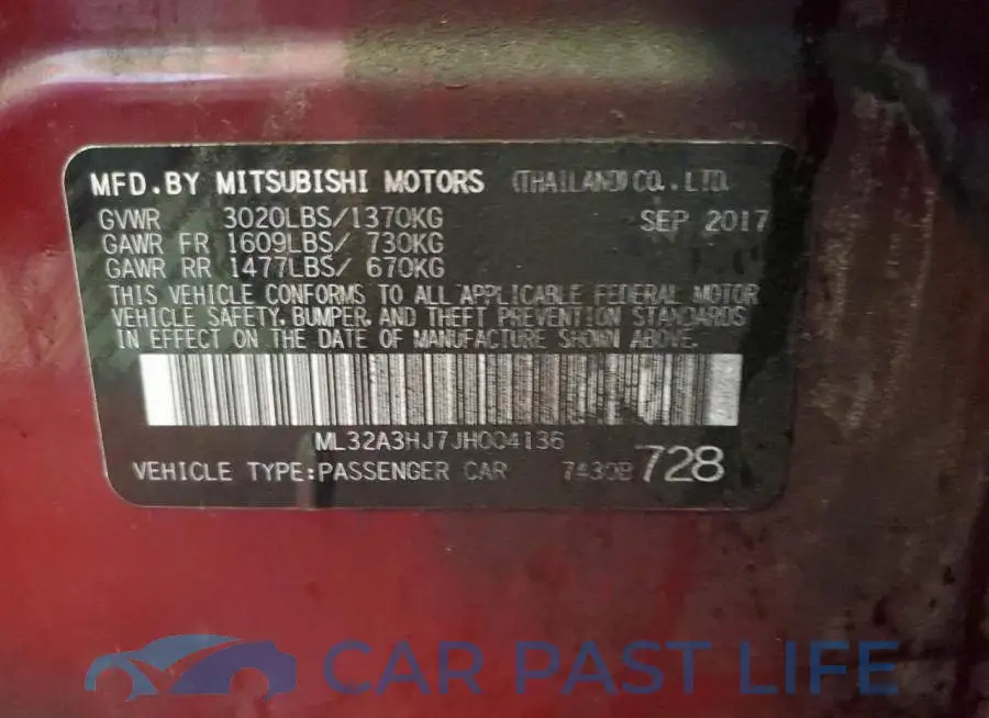 ML32A3HJ7JH004136# 10