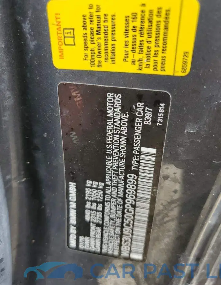 WBS3U9C50GP969899# 10