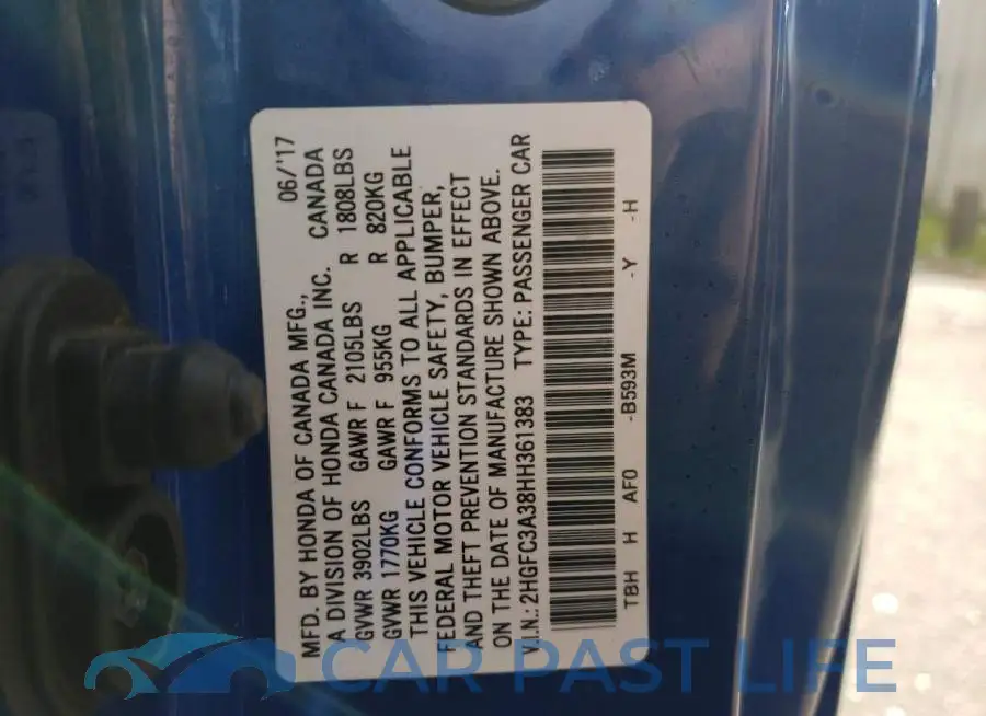 2HGFC3A38HH361383# 10