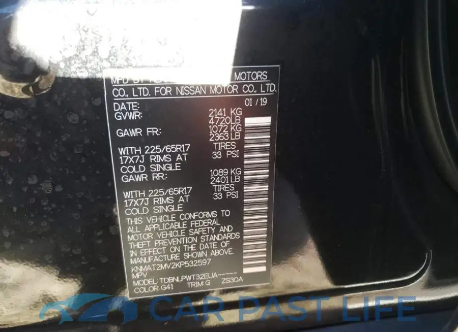 KNMAT2MV2KP532597# 10