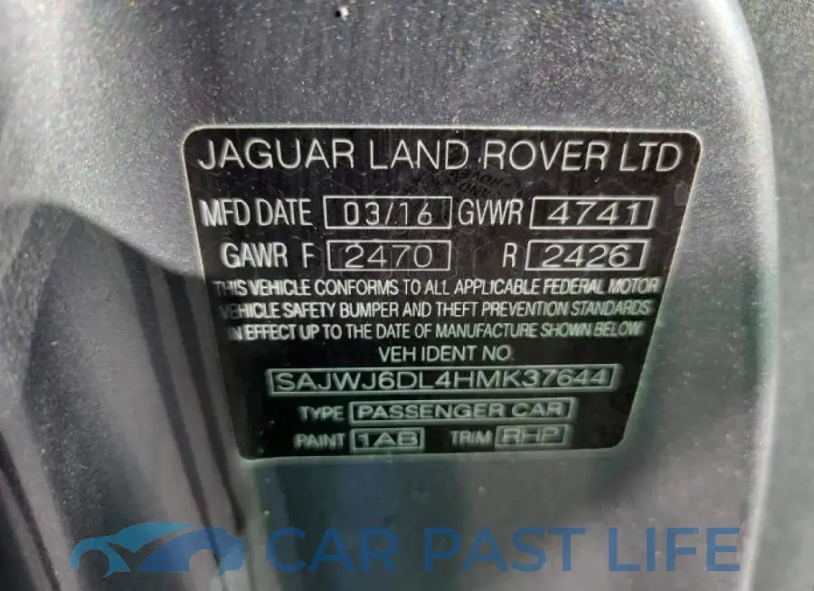 SAJWJ6DL4HMK37644# 10