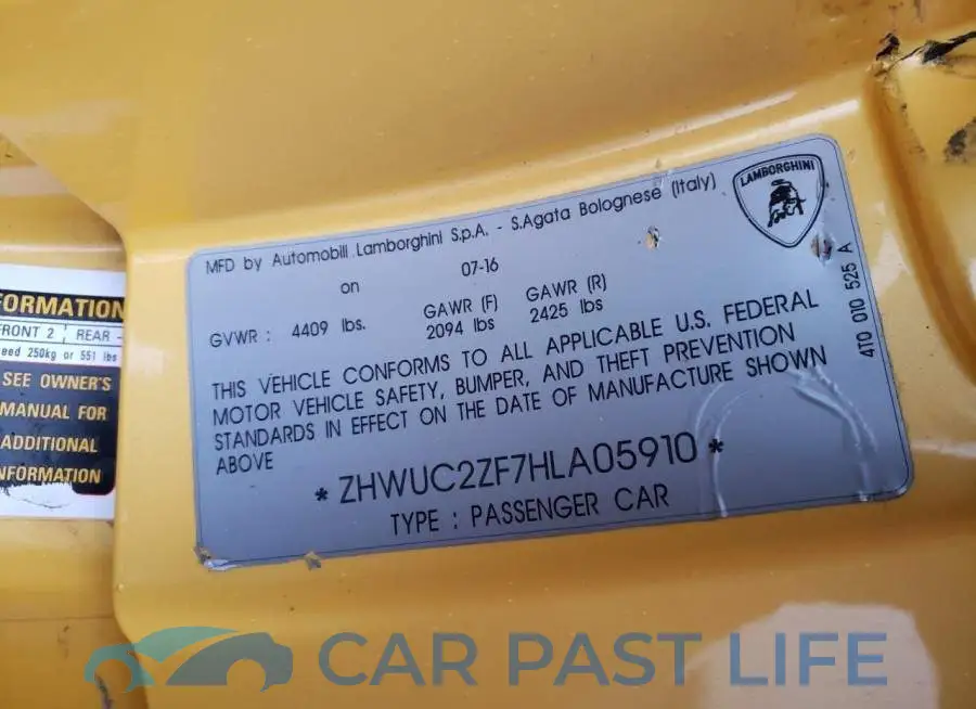 ZHWUC2ZF7HLA05910# 10