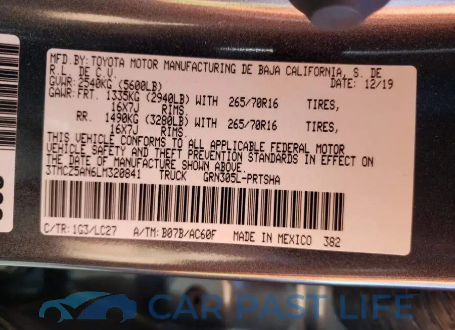 3TMCZ5AN6LM320841# 10