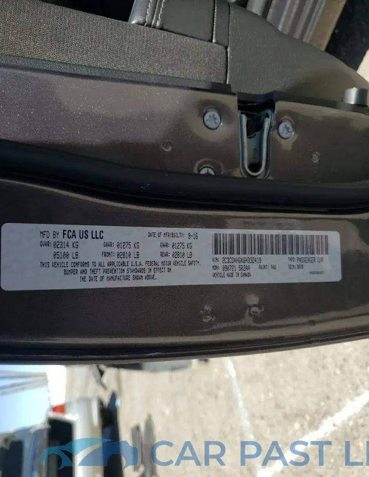 2C3CDXHGXGH332419# 10