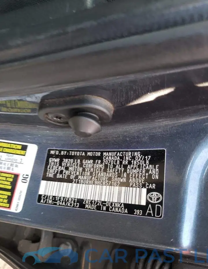 2T1BURHE9HC857162# 10