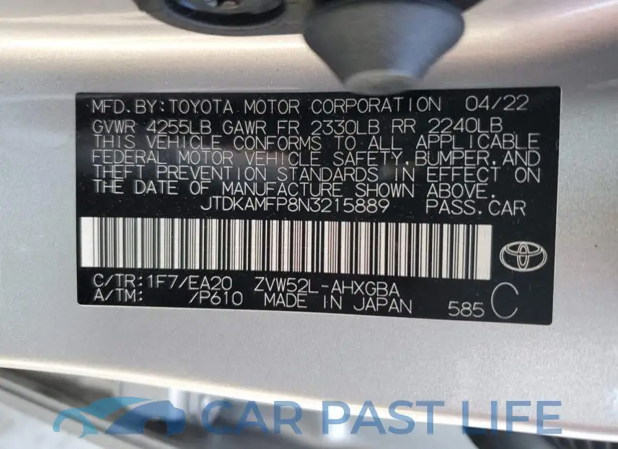 JTDKAMFP8N3215889# 10