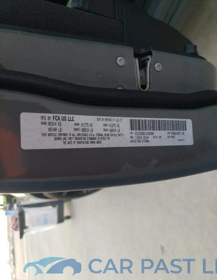 2C3CDXBG5JH202984# 10