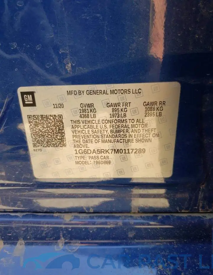 1G6DA5RK7M0117289# 10