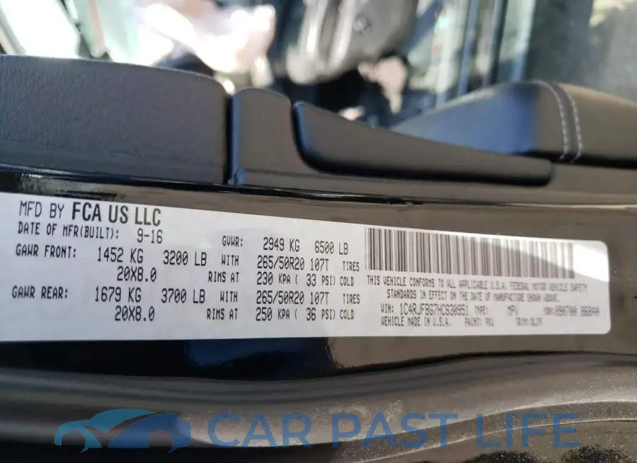 1C4RJFBG7HC630951# 10