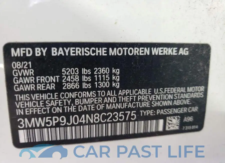 3MW5P9J04N8C23575# 10