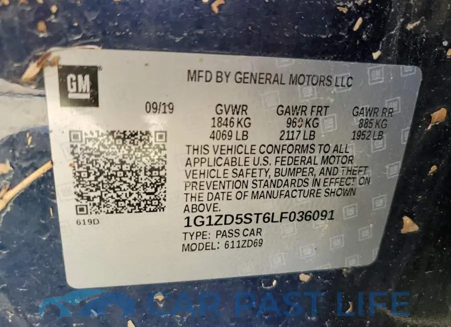 1G1ZD5ST6LF036091# 10