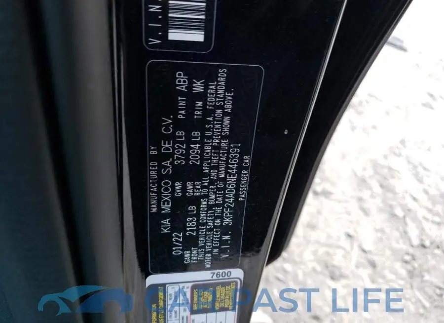3KPF24AD6NE446391# 10
