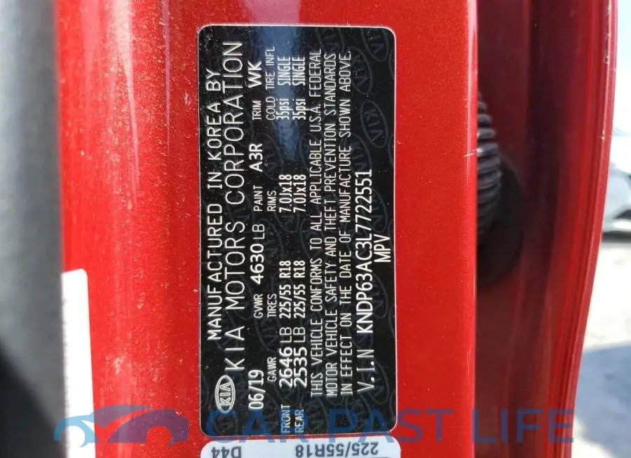 KNDP63AC3L7722551# 10