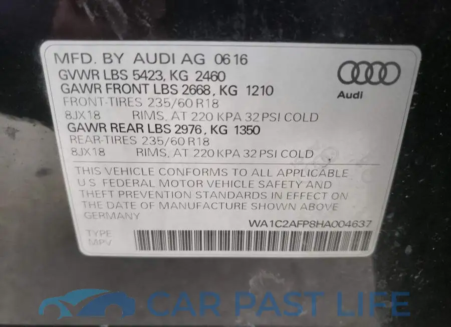 WA1C2AFP8HA004637# 10