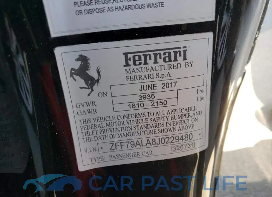 ZFF79ALA8J0229480# 10