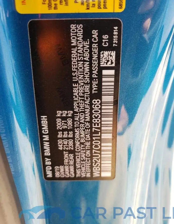 WBS2U7C01L7E83068# 10