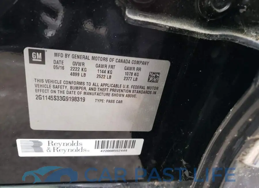 2G1145S33G9198319# 10
