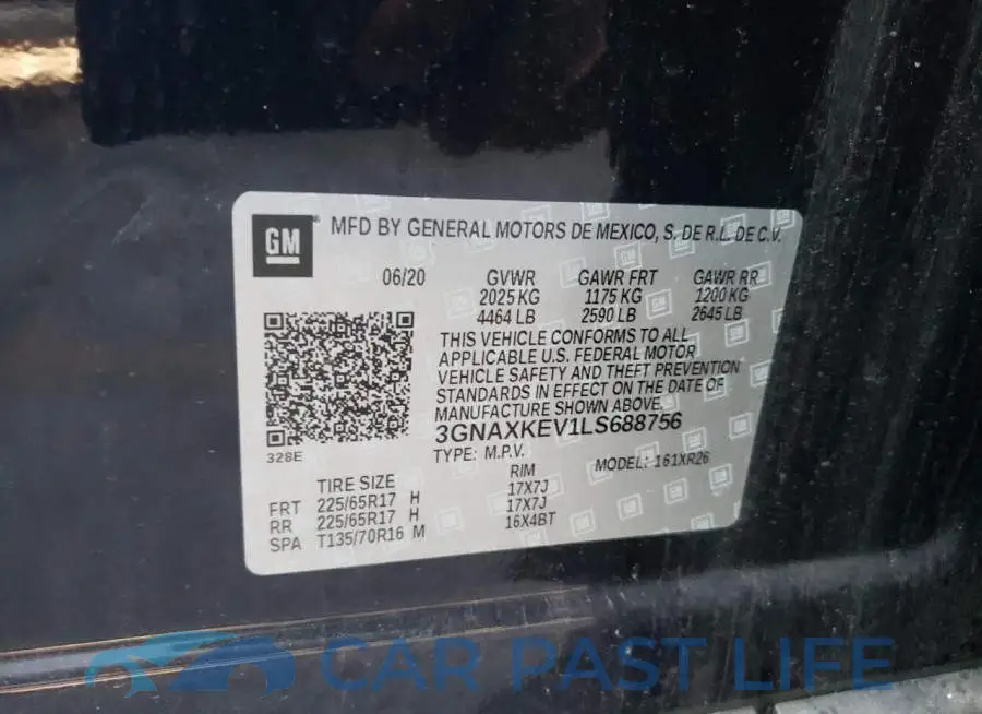 3GNAXKEV1LS688756# 12