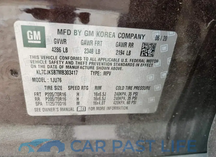 KL7CJKSB7MB303417# 10