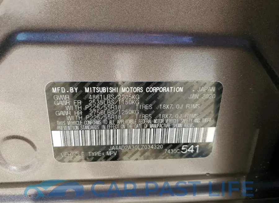 JA4AD2A30LZ034320# 10