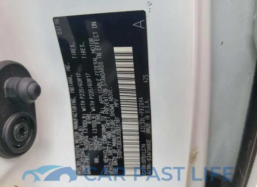 5TDYZ3DC9JS931187# 10