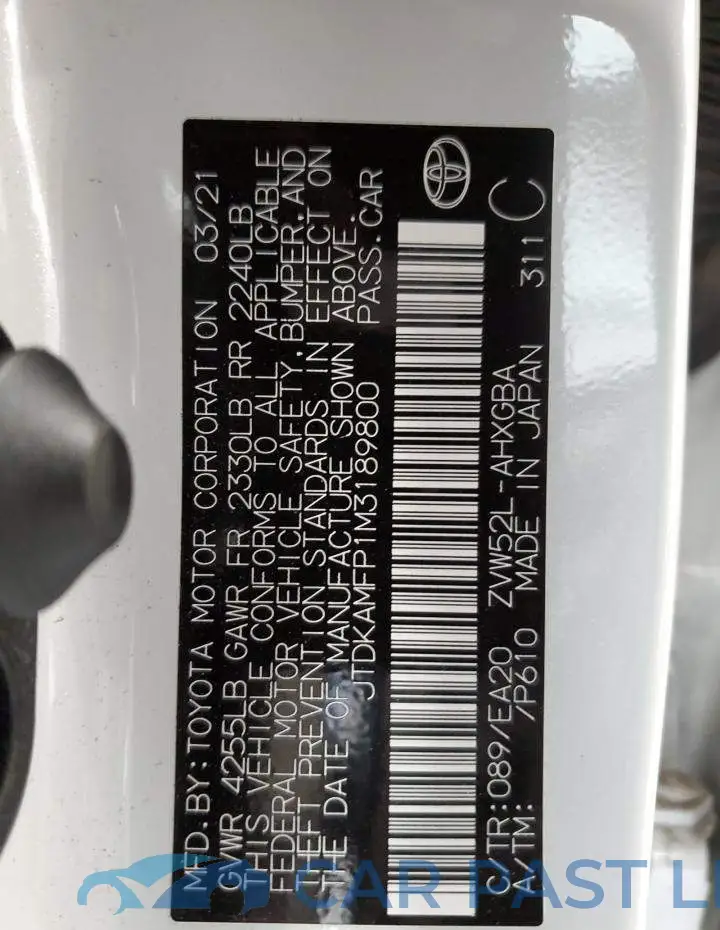 JTDKAMFP1M3189800# 10
