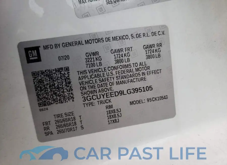 3GCUYEED9LG395105# 10