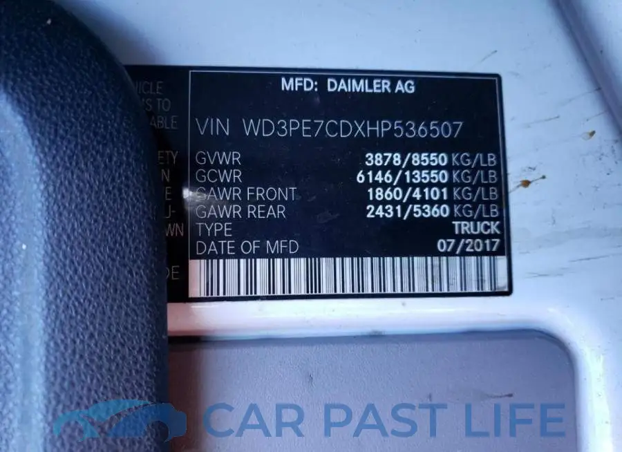 WD3PE7CDXHP536507# 10