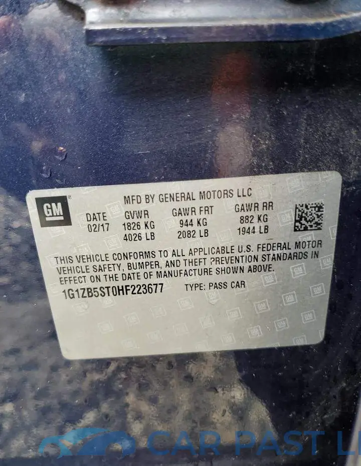 1G1ZB5ST0HF223677# 10