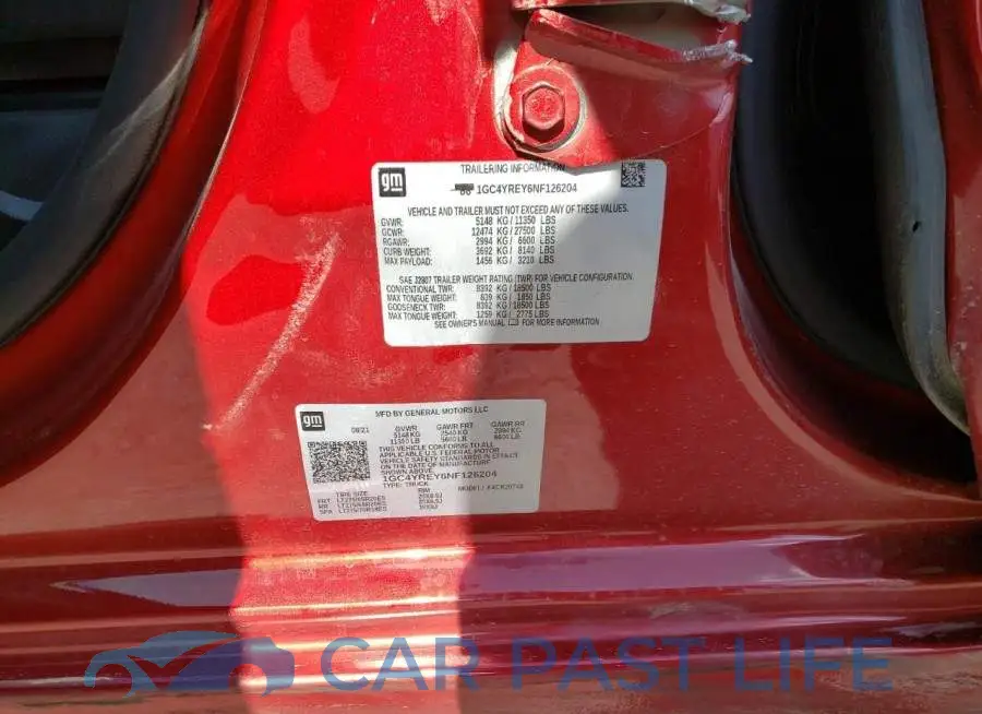 1GC4YREY6NF126204# 10