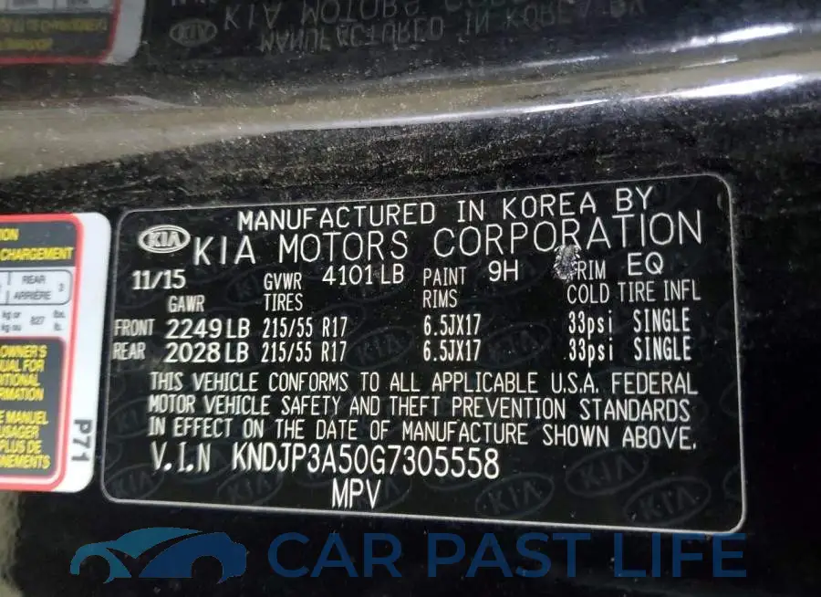 KNDJP3A50G7305558# 10