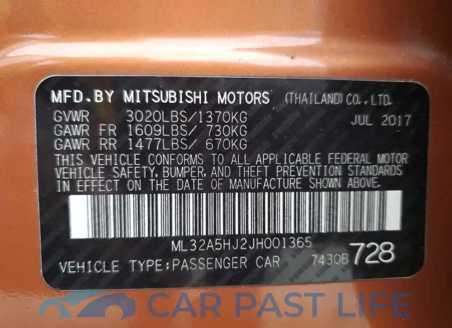 ML32A5HJ2JH001365# 10