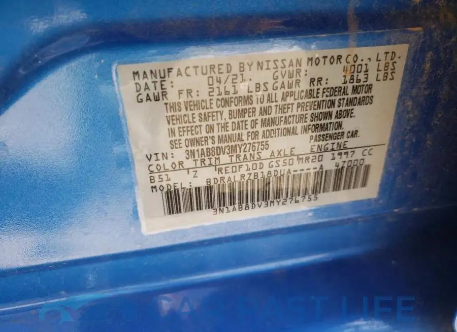 3N1AB8DV3MY276755# 10