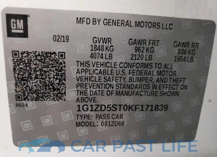 1G1ZD5ST0KF171839# 10