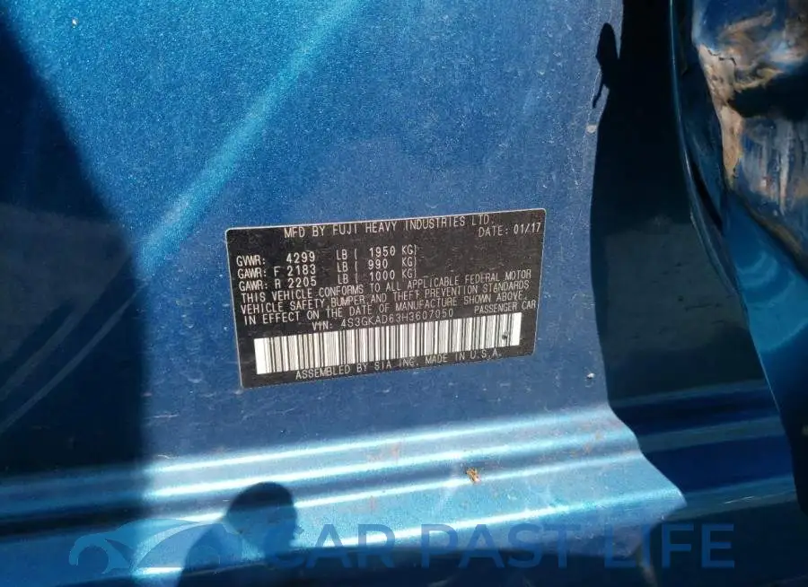 4S3GKAD63H3607050# 10