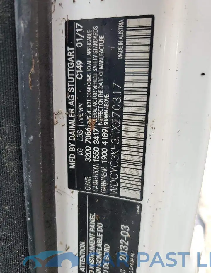 WDCYC3KF3HX270317# 10