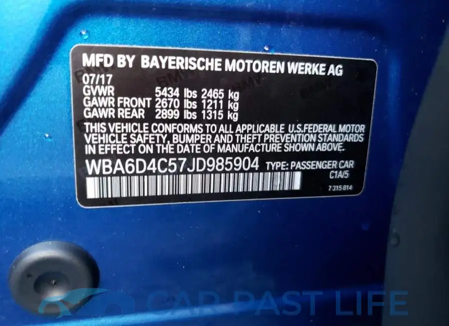 WBA6D4C57JD985904# 10